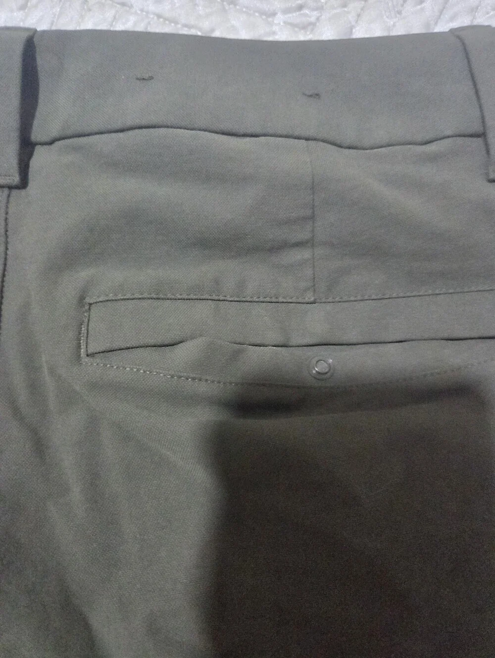 Lululemon ABC Classic Trouser Pant Olive Green Stretch Commuter Golf Workwear 32 - Picture 7 of 9